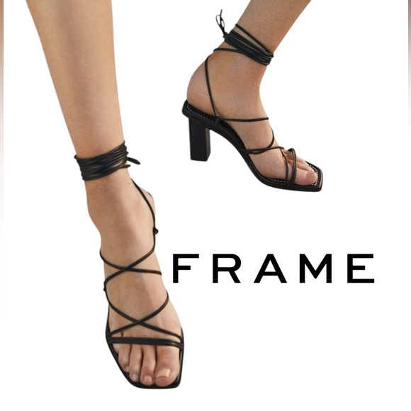 FRAME Le Doheny Leather Sandals - Picture 5 of 8